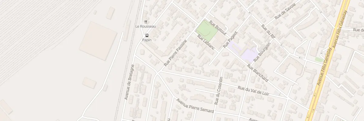 Plan du 127 Rue Pierre Pavoine au Mans