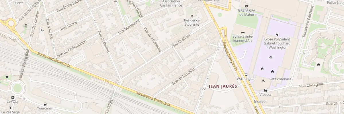 Plan du 37 Rue Coeffort au Mans