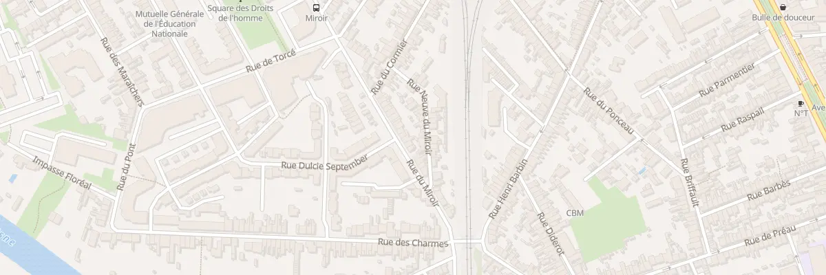 Plan du 131 Rue du Miroir au Mans