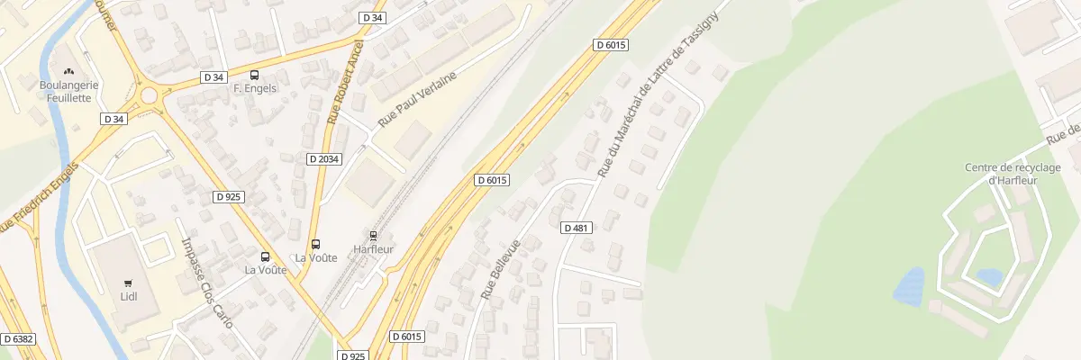 Plan du 43 Rue Bellevue à Harfleur