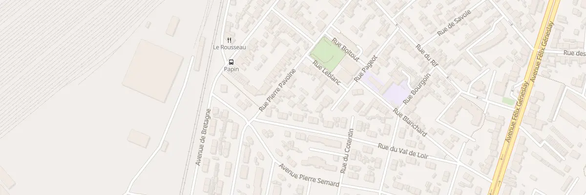 Plan du 125 Rue Pierre Pavoine au Mans