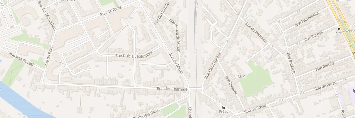 Plan du 141 Rue du Miroir au Mans