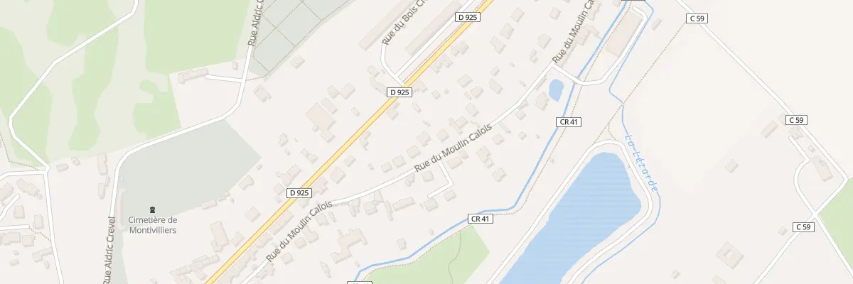 Plan du 9018 Rue du Moulin Calois à Montivilliers