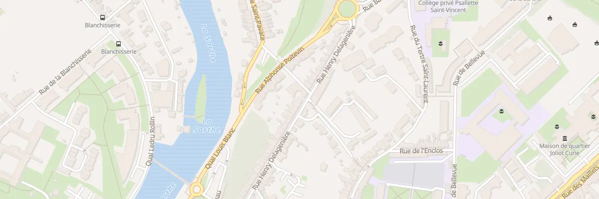 Plan du 73 Rue Henry Delagenière au Mans