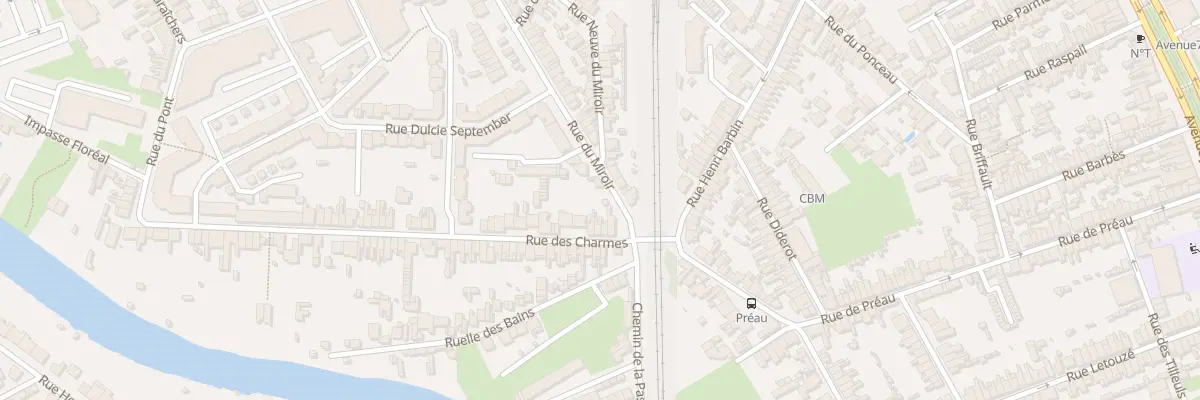 Plan du 8 Rue des Charmes au Mans