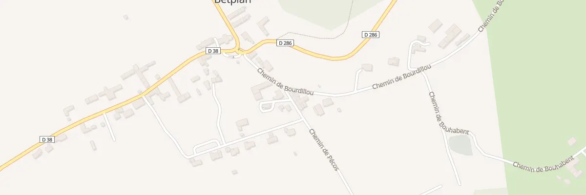 Plan du 5041 Au Bacque à Betplan