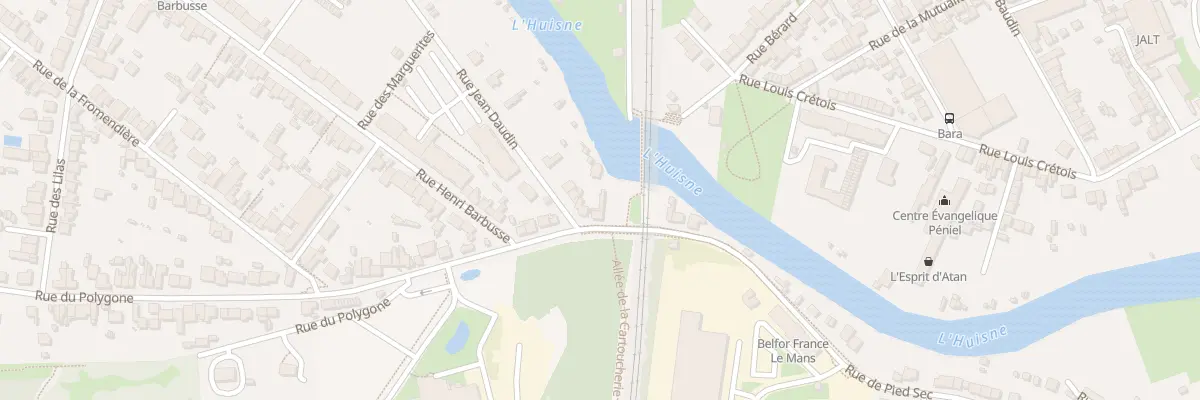 Plan du 231 Rue du Polygone au Mans