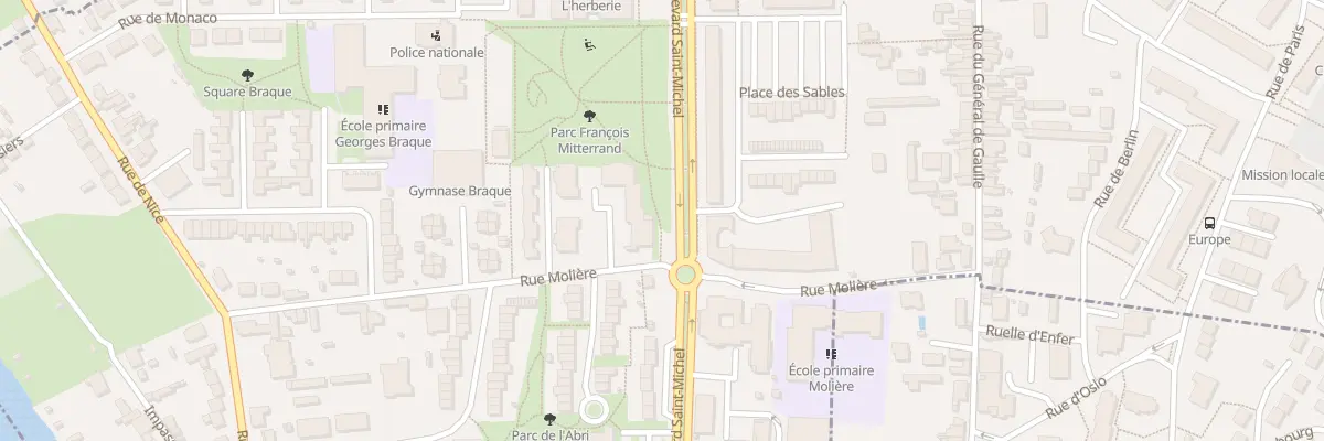 Plan du 1 Imp Molière à Coulaines