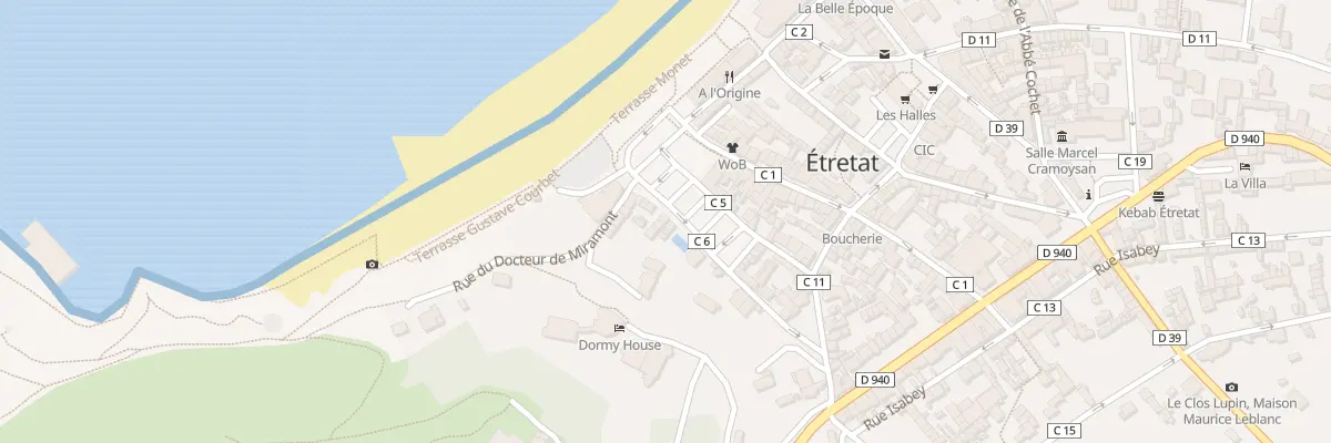 Plan du 9 Rue de Traz Périer à Étretat