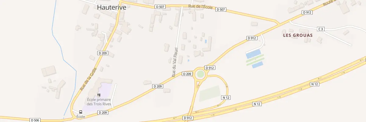 Plan du 2 Rte du Val Fleuri à Hauterive
