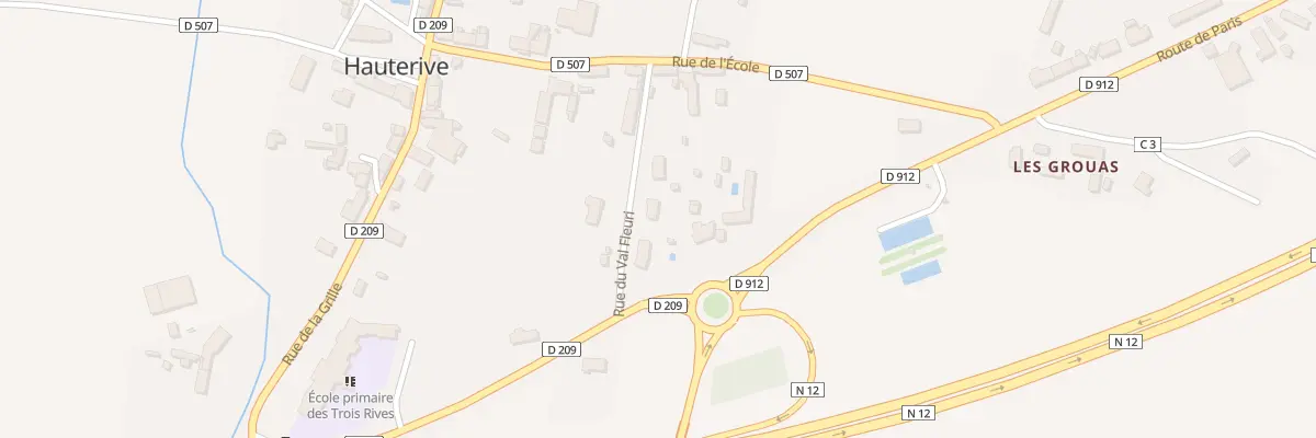 Plan du 4 Rte du Val Fleuri à Hauterive