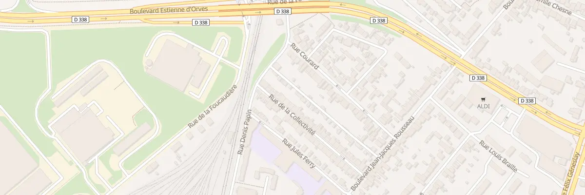 Plan du 38 Rue de la Collectivité au Mans