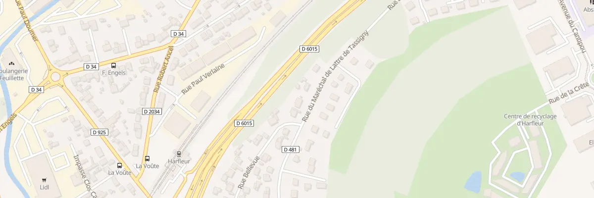 Plan du 53 Rue Mal de Lattre de Tassigny à Harfleur