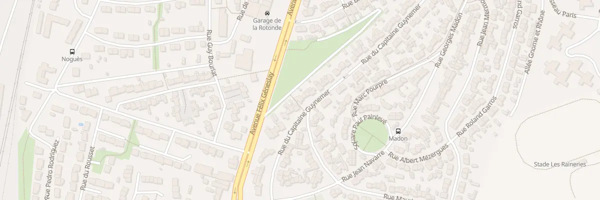 Plan du 64 Rue du Capitaine Guynemer au Mans
