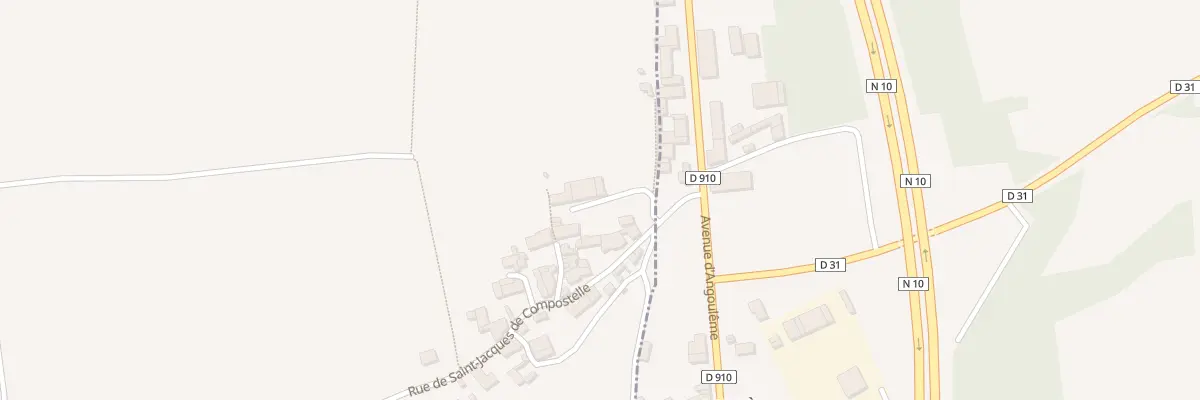 Plan du 2 Rue St Jacques de Compostelle à Salles-de-Villefagnan