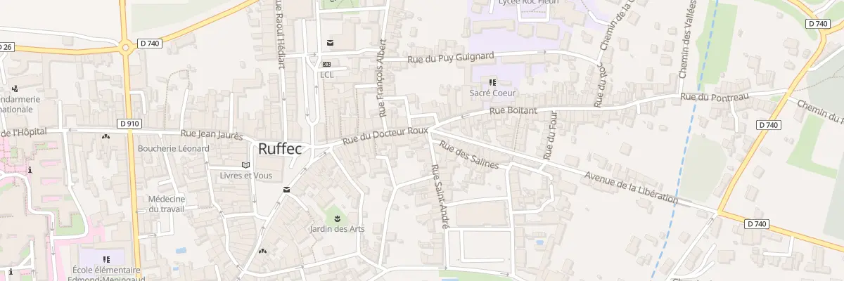 Plan du 2 Rue Saint Andre à Ruffec