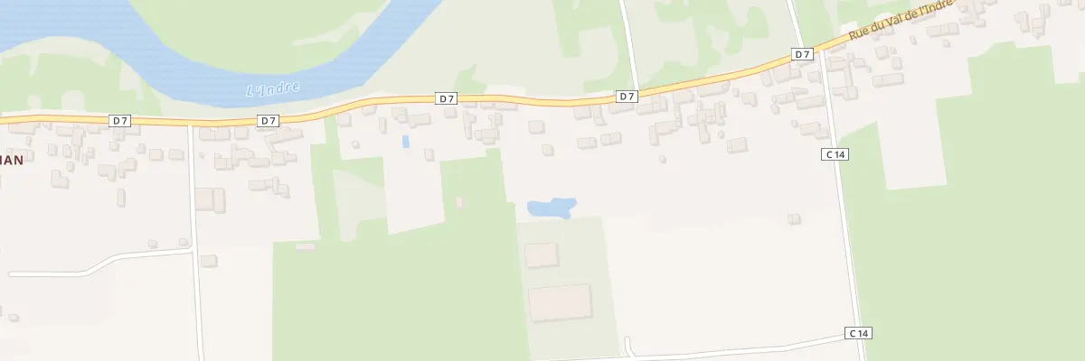 Plan du 74B Rue du Val de l’Indre à Avoine
