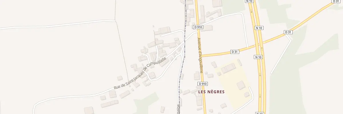 Plan du 3 Rue St Jacques de Compostelle à Salles-de-Villefagnan