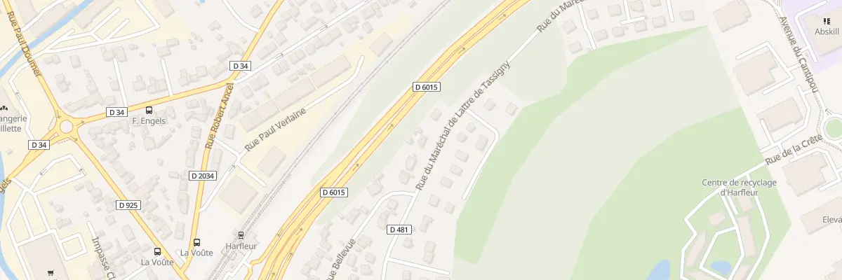 Plan du 55 Rue Mal de Lattre de Tassigny à Harfleur