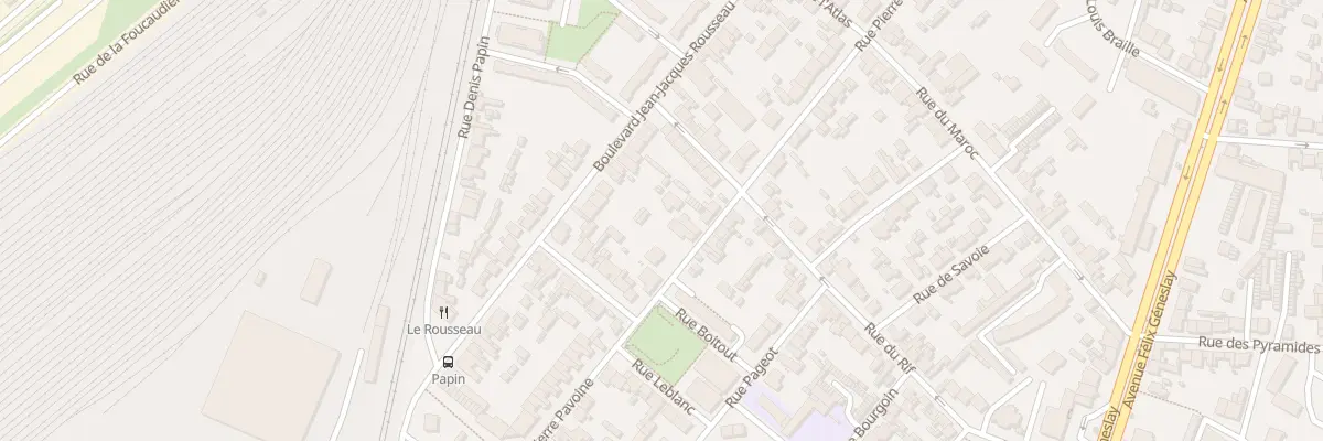 Plan du 94 Rue Pierre Pavoine au Mans