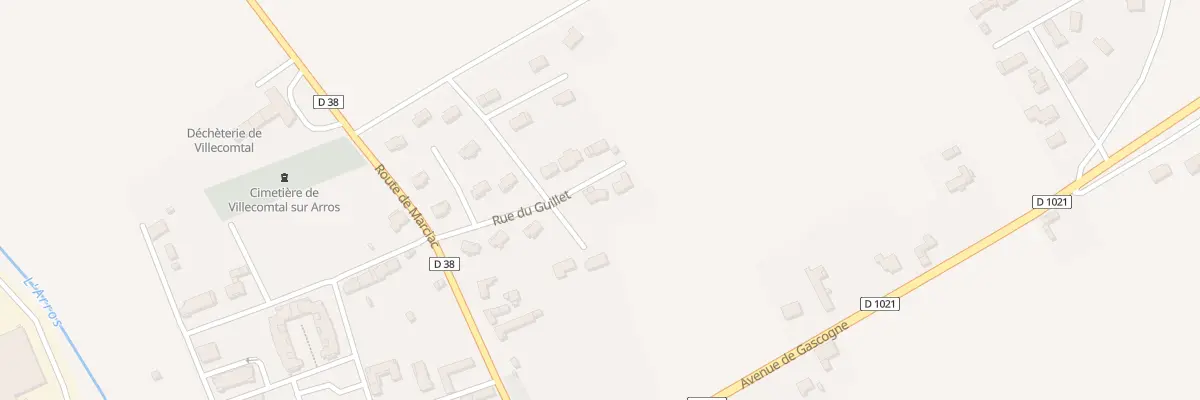 Plan du 8 Rue du Guillet à Villecomtal-sur-Arros
