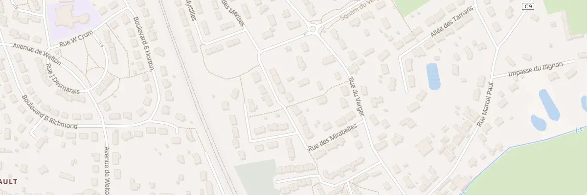 Plan du 8 Rue des Castilles à Moncé-en-Belin