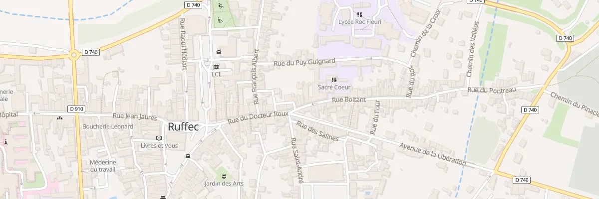 Plan du 60 Rue Boitant à Ruffec