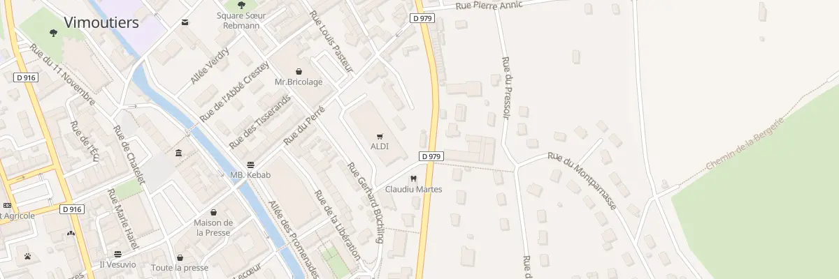Plan du 2 Av du Maréchal Leclerc à Vimoutiers
