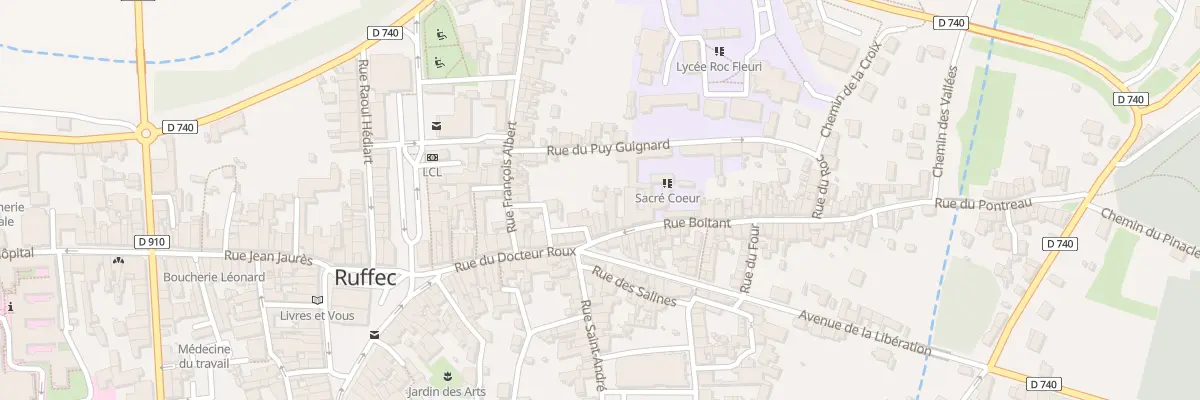 Plan du 58 Rue Boitant à Ruffec