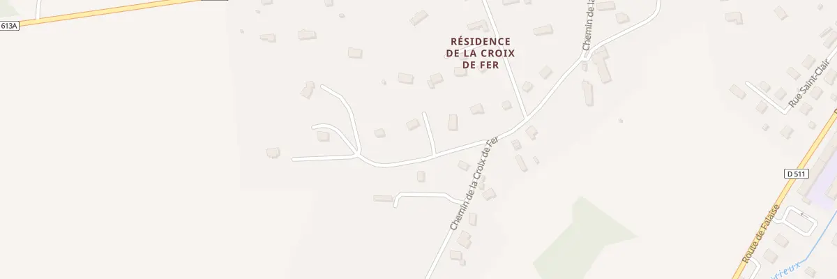 Plan du 2 Imp de la Croix de Fer à Saint-Désir