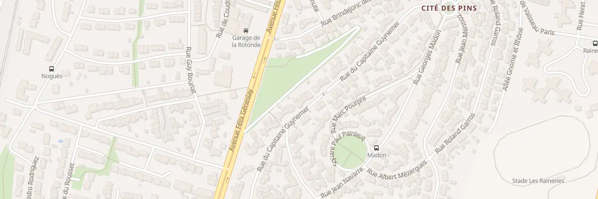 Plan du 54 Rue du Capitaine Guynemer au Mans