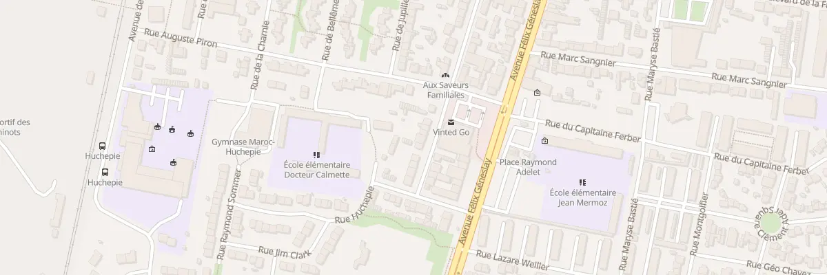 Plan du 70 Rue du Docteur Calmette au Mans