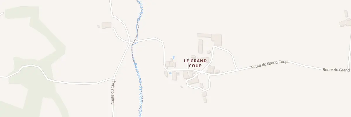Plan de Au Grand Coup à Saint-Sernin