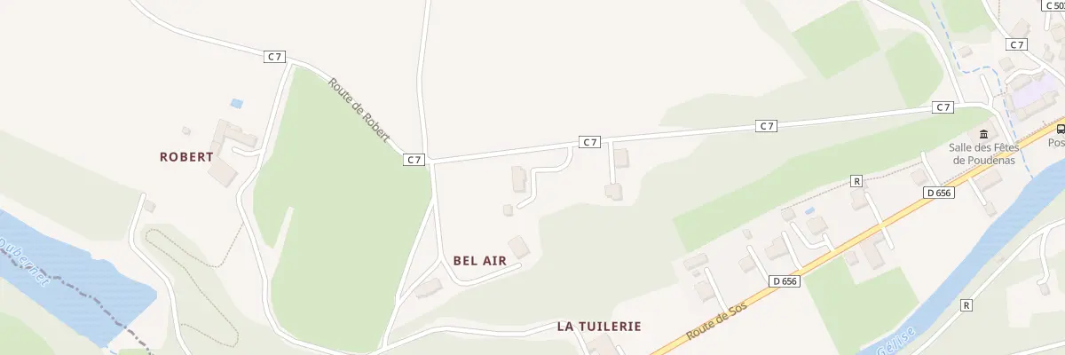Plan du 5001 Coussoulet à Poudenas
