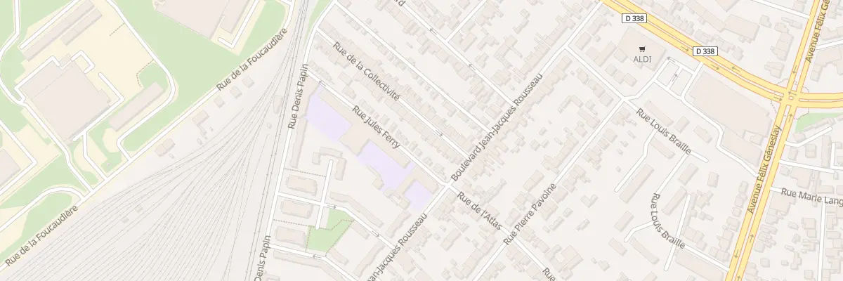 Plan du 11 Rue de la Collectivite au Mans