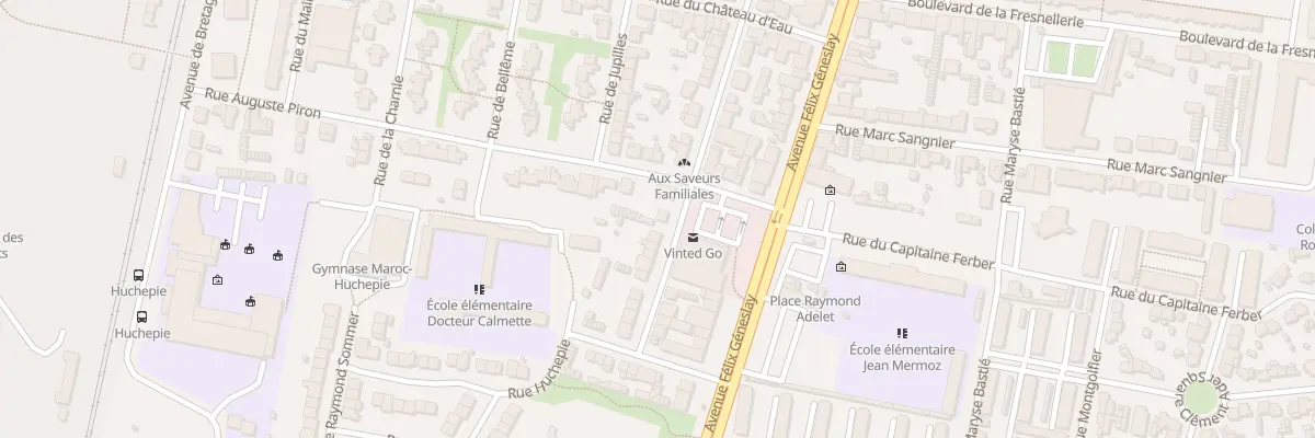 Plan du 60 Rue du Docteur Calmette au Mans