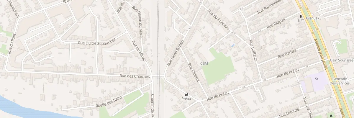 Plan du 127T Rue Henri Barbin au Mans
