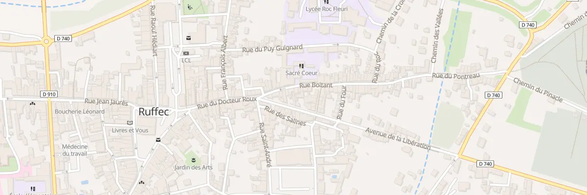 Plan du 57 Rue Boitant à Ruffec