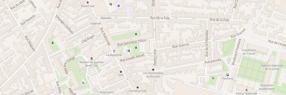 Plan du 108 Rue Chanzy au Mans