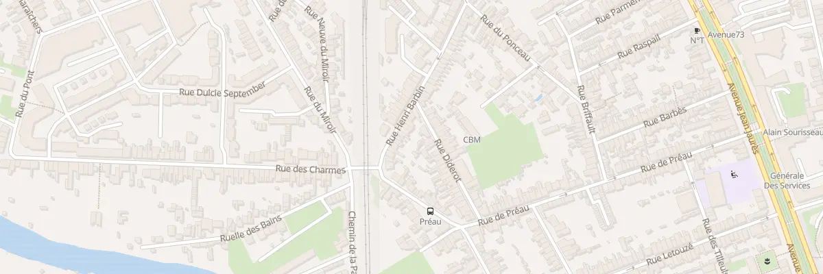 Plan du 129 Rue Henri Barbin au Mans