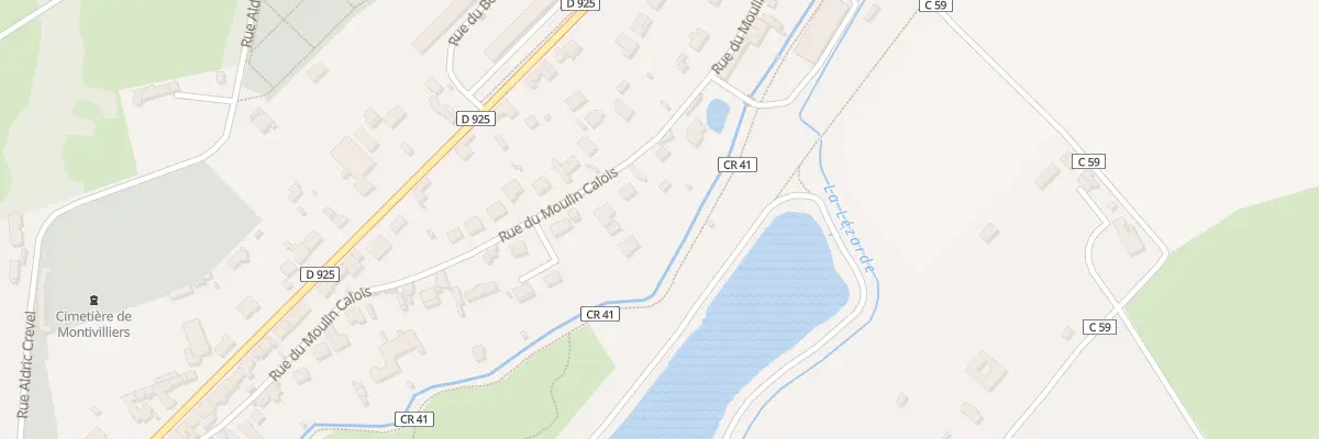 Plan du 44 Rue du Moulin Calois à Montivilliers