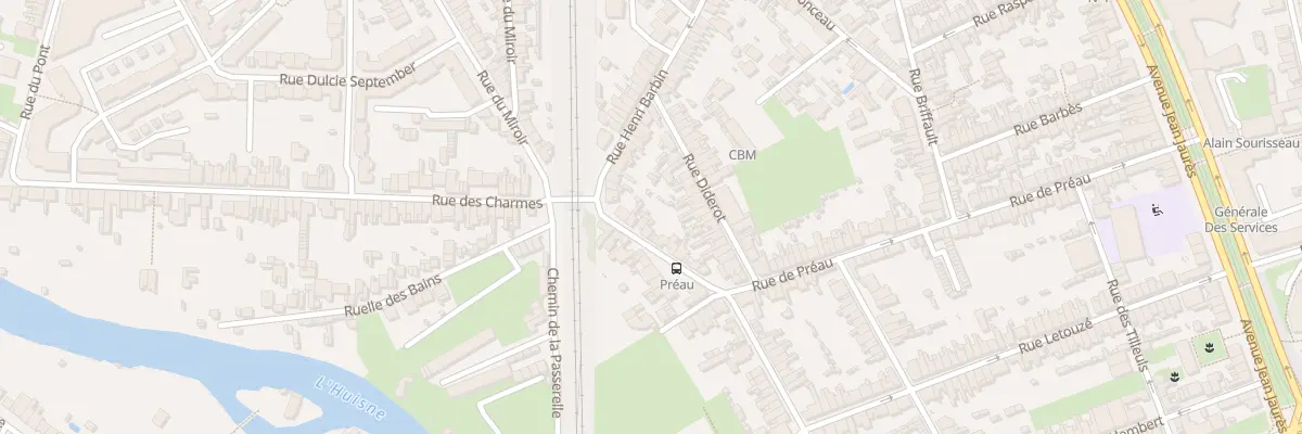Plan du 118B Rue de Préau au Mans