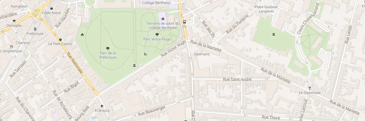 Plan du 40 Rue Chanzy au Mans