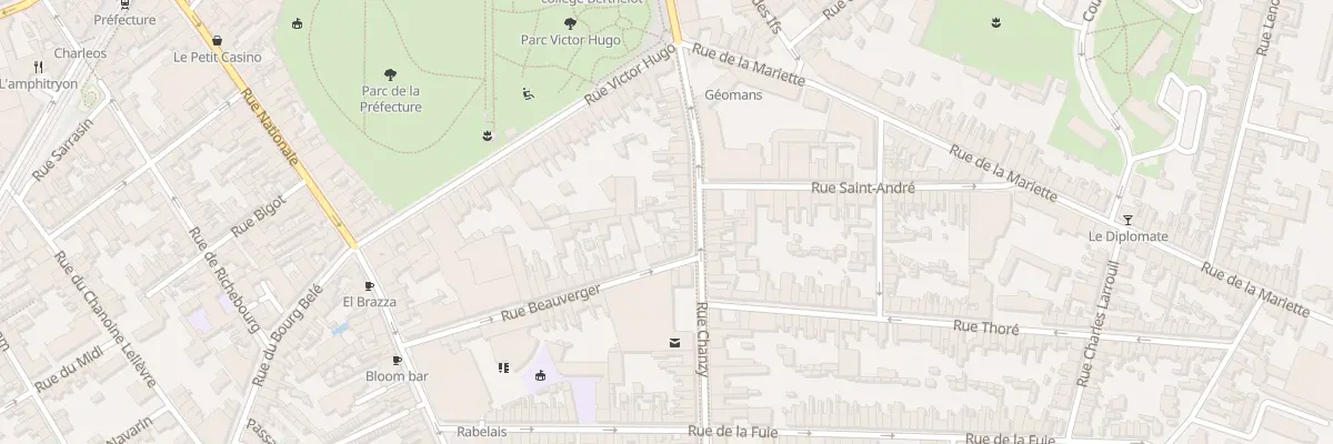 Plan du 56 Rue Chanzy au Mans
