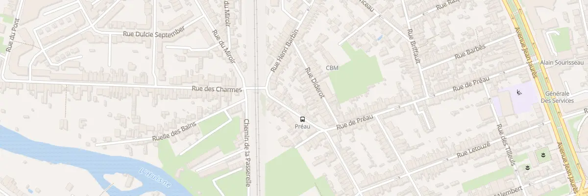 Plan du 118 Rue de Préau au Mans