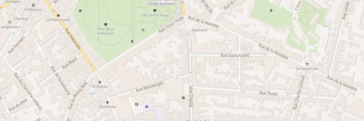 Plan du 54 Rue Chanzy au Mans