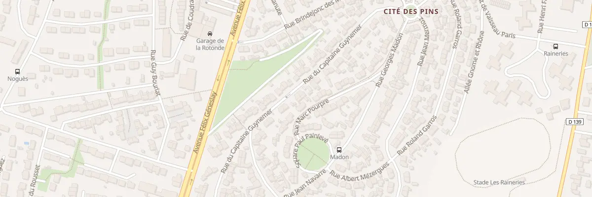 Plan du 35 Rue du Capitaine Guynemer au Mans