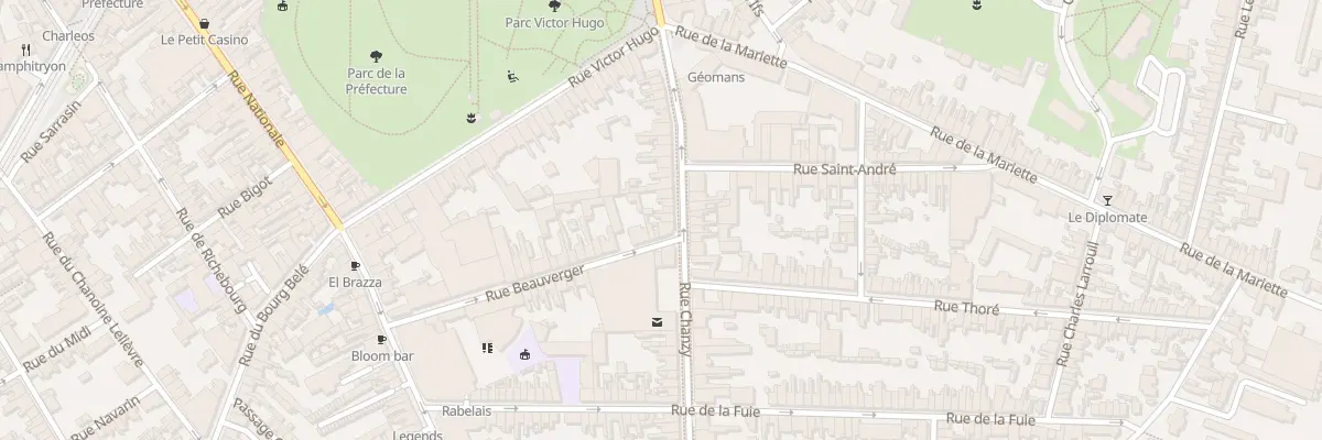 Plan du 62 Rue Chanzy au Mans