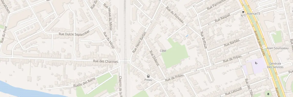 Plan du 6 Rue Diderot au Mans