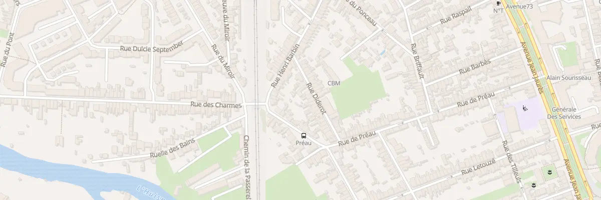 Plan du 12 Rue Diderot au Mans
